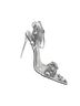 London Rag Silver Heels Size 7 - photo 2