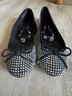 Kurt Geiger Black Silver Flats Size 6 - photo 5