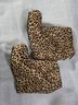 Matiko 100% Leather Leopard Print Tan Black Ankle Boots Size 8 1/2 - photo 4