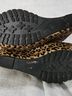 Matiko 100% Leather Leopard Print Tan Black Ankle Boots Size 8 1/2 - photo 12