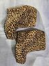 Matiko 100% Leather Leopard Print Tan Black Ankle Boots Size 8 1/2 - photo 5