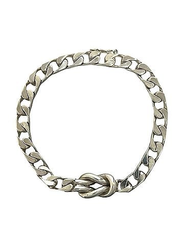 Tiffany & Co. TIFFANY&amp;Co. Tiffany Vintage Center Knot Bracelet, Curb Chain, Sterling Silver 925, Accessory, 071-3 (view 1)