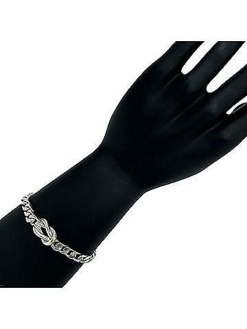 Tiffany & Co. TIFFANY&amp;Co. Tiffany Vintage Center Knot Bracelet, Curb Chain, Sterling Silver 925, Accessory, 071-2 (view 2)