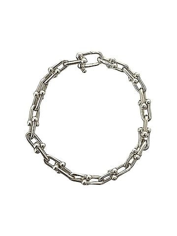 Tiffany & Co. TIFFANY&amp;Co. Tiffany HardWear Small Link Bracelet, Sterling Silver 925, Accessory, Silver, 83-10 (view 1)