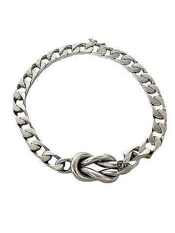 Tiffany & Co. TIFFANY&amp;Co. Tiffany Vintage Center Knot Bracelet, Curb Chain, Sterling Silver 925, Accessory, 282-5 (view 1)