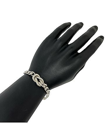 Tiffany & Co. TIFFANY&amp;Co. Tiffany Vintage Center Knot Bracelet, Curb Chain, Sterling Silver 925, Accessory, 282-5 (view 2)
