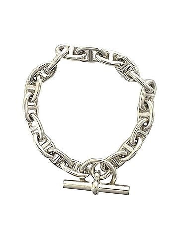 Hermès HERMES Chaine d'Ancre MM 18-link bracelet, sterling silver 925 chain, accessory, 380-8 (view 1)