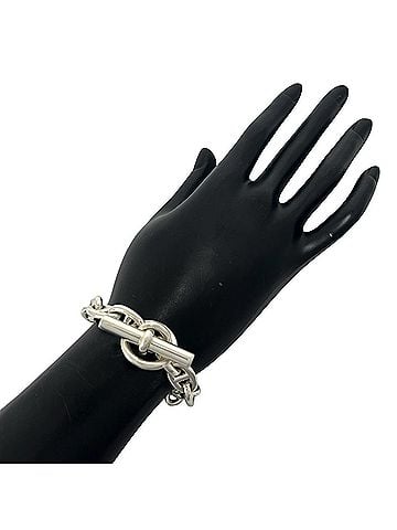 Hermès HERMES Chaine d'Ancre MM 18-link bracelet, sterling silver 925 chain, accessory, 380-8 (view 2)