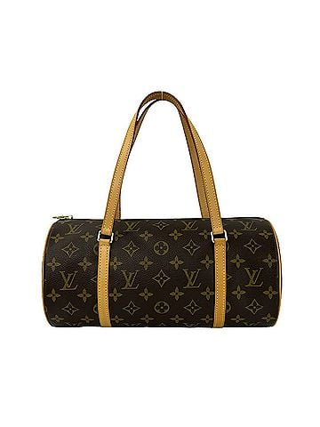 Louis Vuitton LOUIS VUITTON Papillon 30 Monogram Pattern Leather Handbag Mini Boston Bag Brown 64601 (view 1)