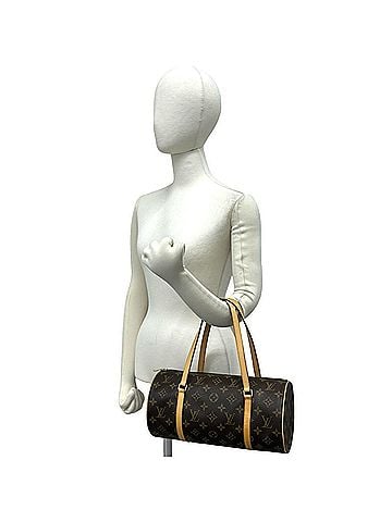 Louis Vuitton LOUIS VUITTON Papillon 30 Monogram Pattern Leather Handbag Mini Boston Bag Brown 64601 (view 2)