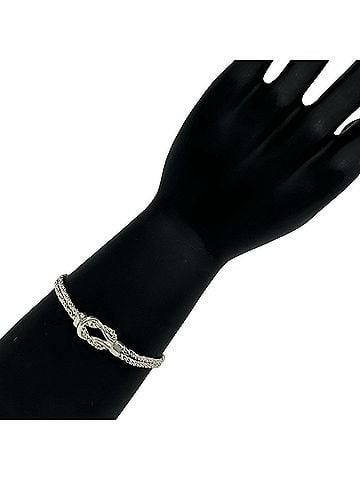 Tiffany & Co. TIFFANY&amp;Co. Tiffany Vintage Double Rope Center Knot Bracelet, Sterling Silver 925, 135-2 (view 2)