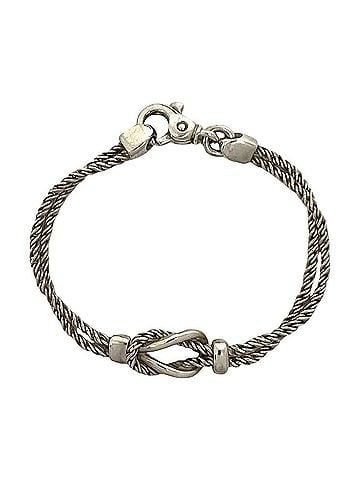 Tiffany & Co. TIFFANY&amp;Co. Tiffany Vintage Center Knot Double Rope Bracelet, Sterling Silver 925, Accessory, 135-1 (view 1)