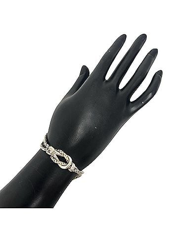 Tiffany & Co. TIFFANY&amp;Co. Tiffany Vintage Center Knot Double Rope Bracelet, Sterling Silver 925, Accessory, 135-1 (view 2)
