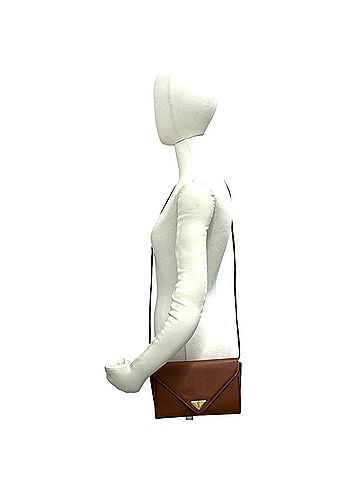 Yves Saint Laurent YVES SAINT LAURENT Vintage YSL Logo Hardware Leather Shoulder Bag/Sacoche Brown 33464 (view 2)