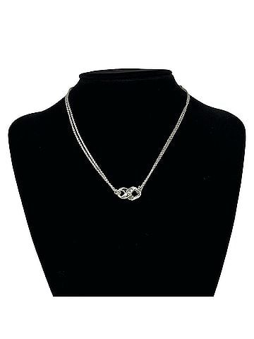 Tiffany & Co. TIFFANY&amp;Co. Tiffany Figure Eight Infinity Necklace, Sterling Silver 925, Accessory, Item Number 36977 (view 2)