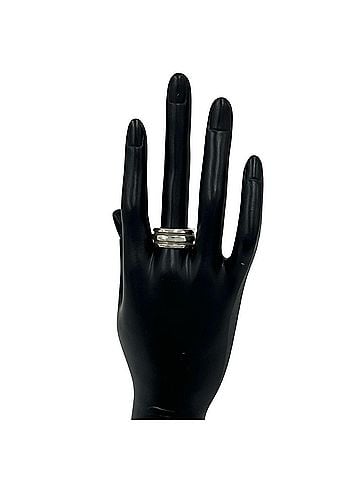 Tiffany & Co. TIFFANY&amp;Co. Tiffany Vintage Grooved Double Line Ring, Sterling Silver 925, Accessory, Silver, Item No. 29860 (view 2)
