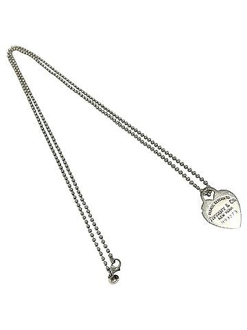 Tiffany & Co. TIFFANY&amp;Co. Tiffany Return to Heart Tag Necklace, Sterling Silver 925, Accessory, 19401 (view 1)