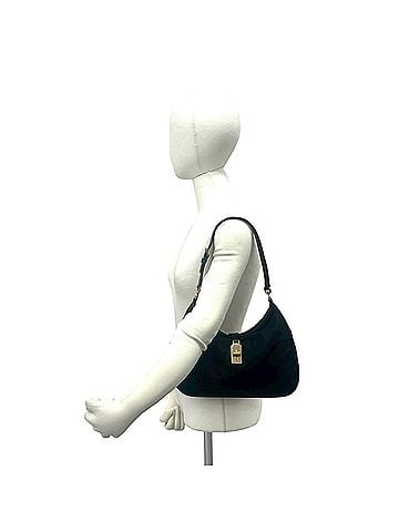 Prada PRADA Prada logo hardware Tessuto nylon leather genuine semi shoulder bag handbag black 33420 (view 2)