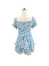 Francesca's Floral Blue Casual Dress Size S - photo 2