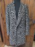 Anthropologie 100% Polyester 100% Acetate Leopard Print Tan Black Blazer Size 10 - photo 5