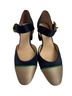 J.Crew 100% Raw Silk Blue Gold Green Heels Size EU 36 - photo 1