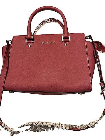 Michael Kors Leather Satchel (view 1)