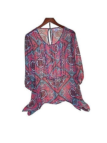 Umgee Boho Tunic Long Sleeve T-Shirt (view 1)