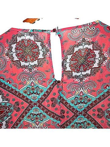 Umgee Boho Tunic Long Sleeve T-Shirt (view 2)