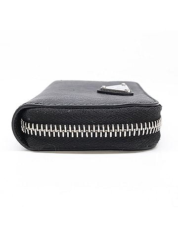 Prada PRADA 2MM003_QHH_F0002 Saffiano Triangle Wallet/Coin Case, Black, Men's (view 2)
