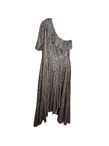 FARM Rio Sequin One Shoulder Maxi Dress Cocktail Dress (view 2)