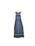 Soma Bow Print Graphic Teal Purple Pink Casual Dress Size S - photo 1