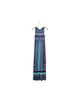 Soma Bow Print Graphic Teal Purple Pink Casual Dress Size S - photo 2