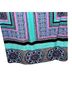 Soma Bow Print Graphic Teal Purple Pink Casual Dress Size S - photo 5