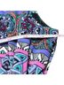 Soma Bow Print Graphic Teal Purple Pink Casual Dress Size S - photo 7