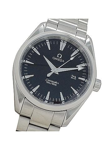 Omega Omega Seamaster Aqua Terra 2517.50 Men's Watch, Brand Name, Date, Quartz, Stainless Steel (SS), Silver, Black (view 1)