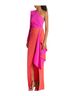 Michael Costello Color Block Orange Pink Red Cocktail Dress Size 10 - photo 1