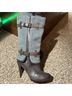 Cole Haan Solid Gray Brown Heels Size 8 - photo 4
