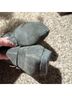 Earthies 100% Suede Gray Brown Heels Size 8 - photo 6