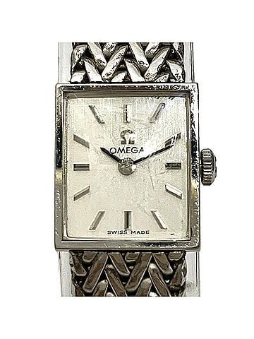Omega Omega OMEGA wristwatch, total weight 27.4g, GP (gold plated), manual winding, silver dial. (view 1)
