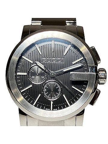 Gucci Gucci G-Chrono watch, total weight 170.8g, stainless steel, quartz movement, black dial, 101.2 (view 1)