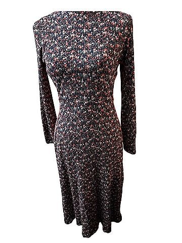 FARM Rio Floral Ribbed Mock Neck Midi Dress Casual Dress (view 1)