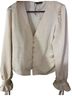 Zara Ivory Long Sleeve Blouse Size M - photo 1