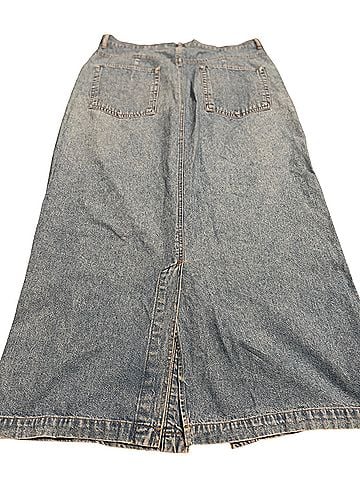 Eddie Bauer Vintage button-front denim midi/maxi skirt Denim Skirt (view 2)