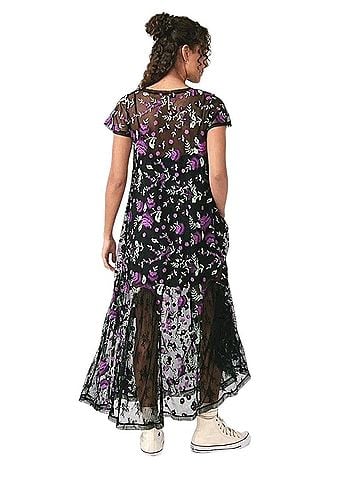 Free People Free People Embroidered Floral MidiDress Casual Dress (view 2)