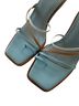 Aje. 100% Leather Blue Heels Size EU 35 - photo 3