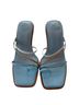 Aje. 100% Leather Blue Heels Size EU 35 - photo 2