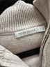 PETER MILLAR Houndstooth Tan White Wool Pullover Sweater Size L - photo 3