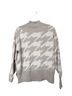 PETER MILLAR Houndstooth Tan White Wool Pullover Sweater Size L - photo 2
