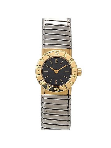 Bvlgari Bulgari Tubogas Combination BB192T Women's Watch Black 18KYG Yellow Gold Quartz (view 1)