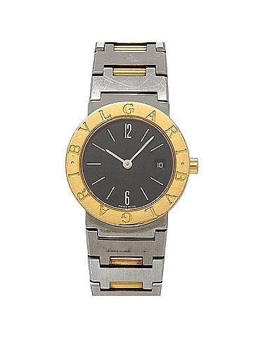Bvlgari BVLGARI BB26SGD Women's Watch Date Black YG Yellow Gold Quartz (view 1)